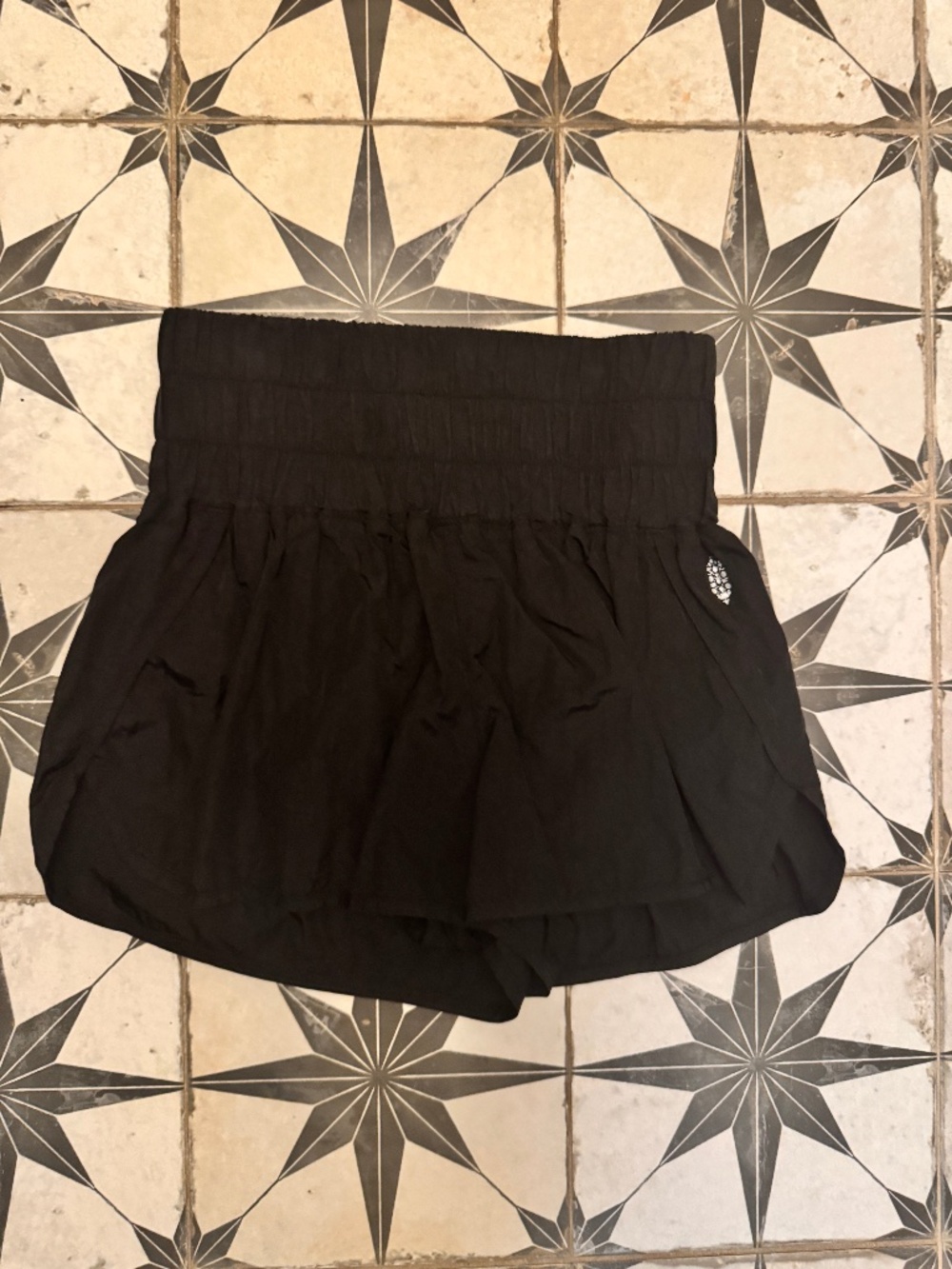 Free People Movement "The Way Home" Shorts in Black; Size M